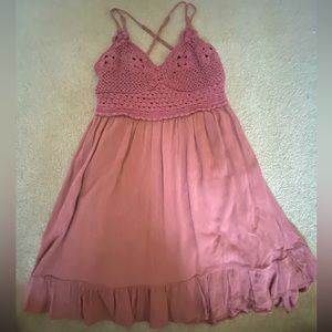 Medium Pink lace dress